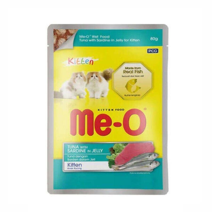 Me-o Pouch Jelly Ton Balıklı Ve Sardalyalı Yavru Kedi Konservesi 80 GR | SRC: Barcode: 8850477017221